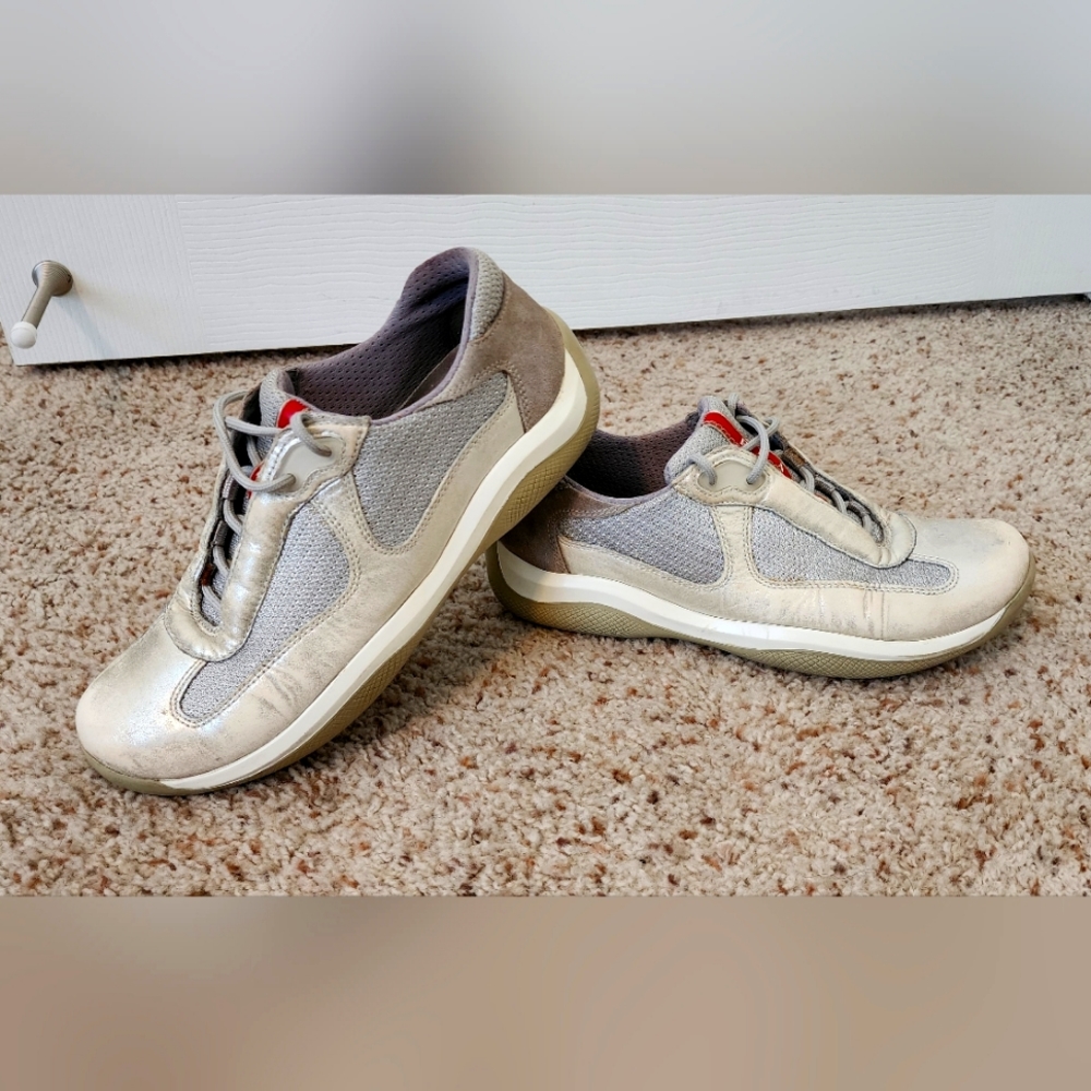 Vintage Prada America’s Cup White Sneaker size 37